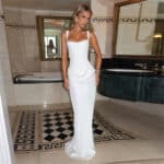 Women’s Backless Slim-Fit Maxi Slip Dress