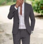 Men’s Linen-Blend Slim-Fit Two-Piece Suit - Image 5