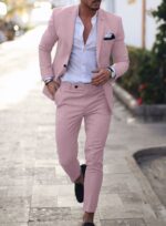 Men’s Linen-Blend Slim-Fit Two-Piece Suit - Image 10