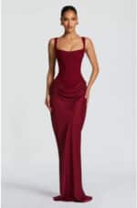 Women’s Backless Slim-Fit Maxi Slip Dress - Image 2