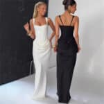 Women’s Backless Slim-Fit Maxi Slip Dress - Image 8