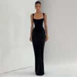 Women’s Backless Slim-Fit Maxi Slip Dress - Image 4