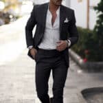 Men’s Linen-Blend Slim-Fit Two-Piece Suit