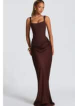 Women’s Backless Slim-Fit Maxi Slip Dress - Image 10