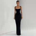Women’s Backless Slim-Fit Maxi Slip Dress - Image 5