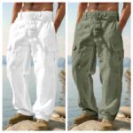 Men’s Lightweight Loose-Fit Wide-Leg Trousers - Image 2