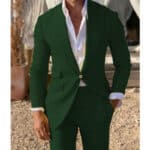 Men’s Slim-Fit Light Business Two-Piece Suit Set - Image 5