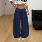 Women’s High-Waisted Pleated Wide-Leg Casual Pants - Image 5