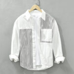 Men’s Japanese-Inspired Pure Cotton Oversized Shirt