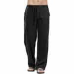Men’s Linen-Style Loose-Fit Casual Trousers - Image 4