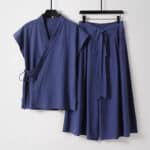 Men’s Chinese-Style Cotton-Blend Tang Suit Vest & Trousers Set - Image 7