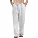 Men’s Linen-Style Loose-Fit Casual Trousers - Image 6
