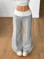 Women’s High-Rise Wide-Leg Draped Sweatpants - Image 3