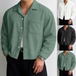 Men’s Corduroy Raglan-Sleeve Overshirt