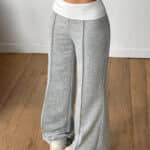 Women’s High-Rise Wide-Leg Draped Sweatpants
