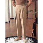 Men’s Retro Straight-Leg High-Waist Trousers - Image 4