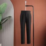 Men’s Black Peak-Lapel Gurkha Trousers Suit Set - Image 4