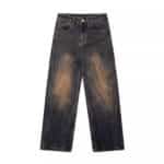 Men’s Retro Washed Straight-Leg Distressed Jeans - Image 6
