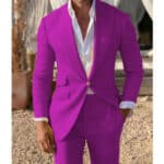 Men’s Slim-Fit Light Business Two-Piece Suit Set - Image 8
