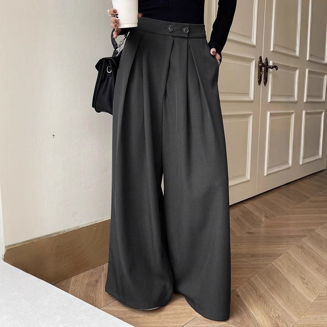 8b7b13c6-ed8d-47a4-ae62-1c0ad45330d5.jpg Women’s Lightweight Wide-Leg Casual Trousers - Image 1