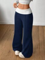 Women’s High-Rise Wide-Leg Draped Sweatpants - Image 7