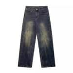 Men’s Retro Washed Straight-Leg Distressed Jeans - Image 4
