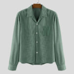 Men’s Corduroy Raglan-Sleeve Overshirt - Image 3