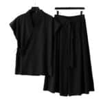Men’s Chinese-Style Cotton-Blend Tang Suit Vest & Trousers Set - Image 4