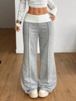 Women’s High-Rise Wide-Leg Draped Sweatpants - Image 5
