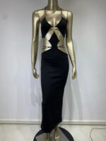 Women’s European-Inspired Suspender Mini Dress - Image 4
