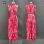 Women’s Pleated Halter Neck Wide-Leg Jumpsuit - Image 8