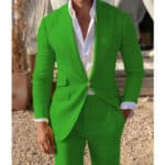Men’s Slim-Fit Light Business Two-Piece Suit Set - Image 6